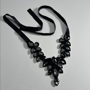 Elegant Black Crystal Necklace
